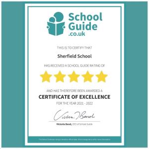 Sherfield Awarded Certificate of Excellence 